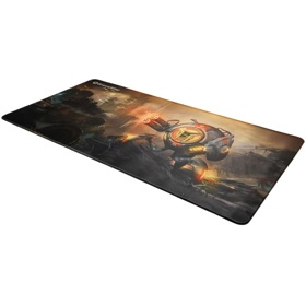 მაუსის პადი GravaStar GSA8_MPD_SHARK, XL, Gaming Mouse Pad, Black/Yellow