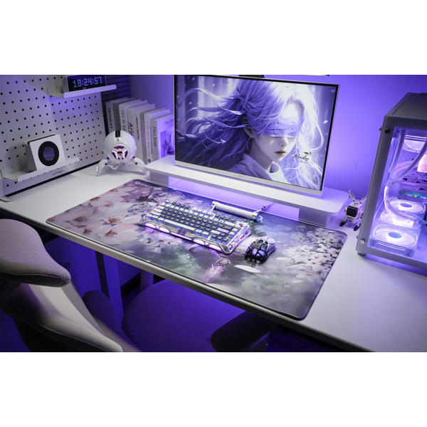მაუსის პადი GravaStar GSA8_MPD_SAKURA, XL, Gaming Mouse Pad, Purple