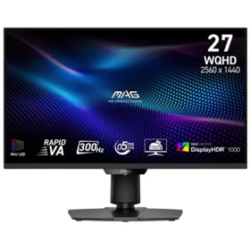 Monitor MSI 9S6-3CF09H-028 MAG 274QPF X30MV, 27", WQHD, IPS, HDMI, DP, 3.5mm, Black