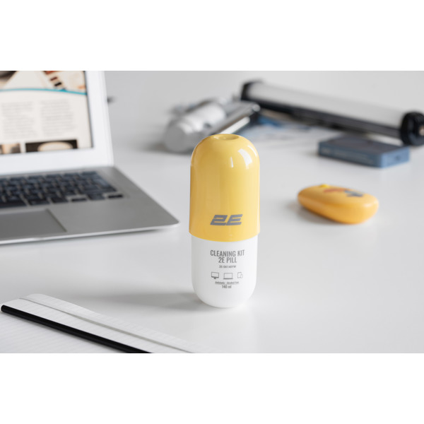 Cleaning kit PILL For Office Equipment 2E 2E-SK140YW, 0.14L, White/Yellow