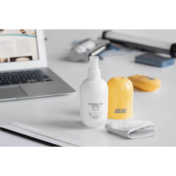 Cleaning kit PILL For Office Equipment 2E 2E-SK140YW, 0.14L, White/Yellow