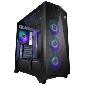 Computer Case MSI 306-7G21R21-W57 MPG GUNGNIR 300R AIRFLOW, MidT, E-ATX, Micro-ATX, Mini-ITX, 2xUSB 3.2, 1xType-c, 3.5mm, Black