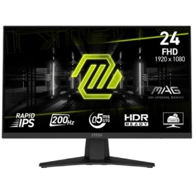 Monitor MSI 9S6-3BC41H-011 MAG 244F, 23.8", FHD, IPS, HDMI, DP, 3.5mm, Black