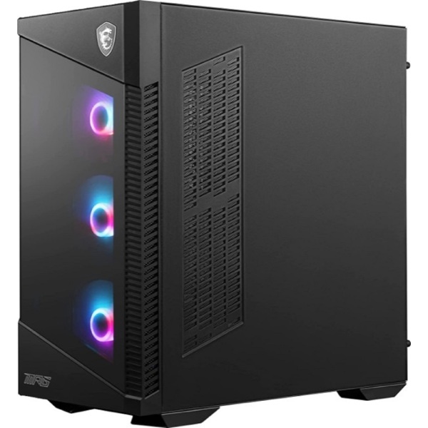 Computer Case MSI 306-7G18R27-HH9 MPG VELOX 100R, Mid Tower, Micro-ATX, Mini-ITX, 2xUSB 3.2, 1xType-c, Black 