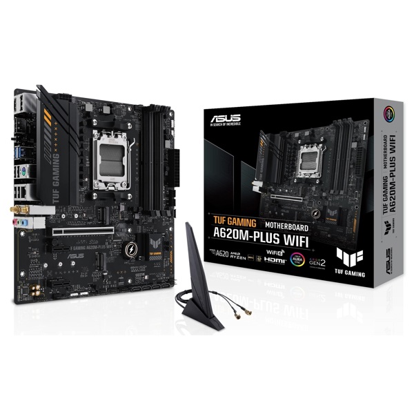 Motherboard Asus TUF 90MB1F00-M0EAY0 GAMING A620M-PLUS WIFI, AM5, DDR5, 128GB