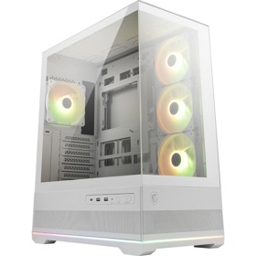 Computer Case MSI 306-7G28W21-JA4 MAG PANO 110R PZ, Mid-Tower, Micro-ATX, Mini-ITX, 1xType-c, 2xUSB, White