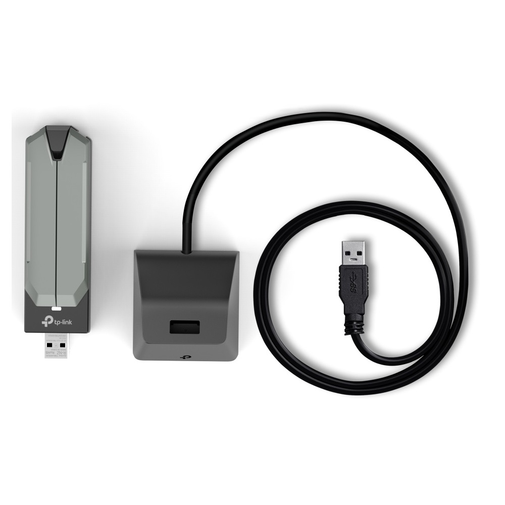 Wifi ადაპტერი Tp-Link ARCHER TBE400UH BE6500, WiFi 7 High Gain Wireless USB Adapter, Black