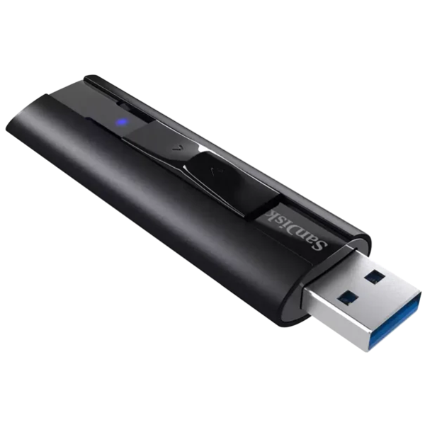 USB ფლეშ მეხსიერაბა SanDisk SDCZ880-256G-G46 Extreme PRO, 256GB, USB 3.2, Flash Memory, Black