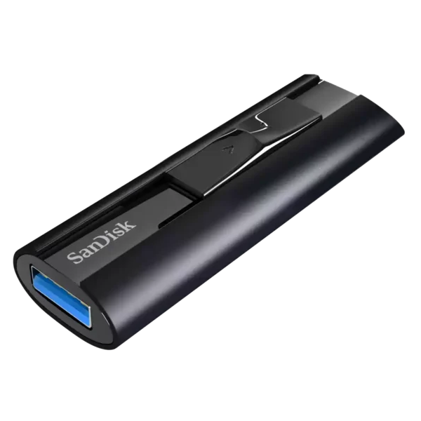 USB ფლეშ მეხსიერაბა SanDisk SDCZ880-256G-G46 Extreme PRO, 256GB, USB 3.2, Flash Memory, Black