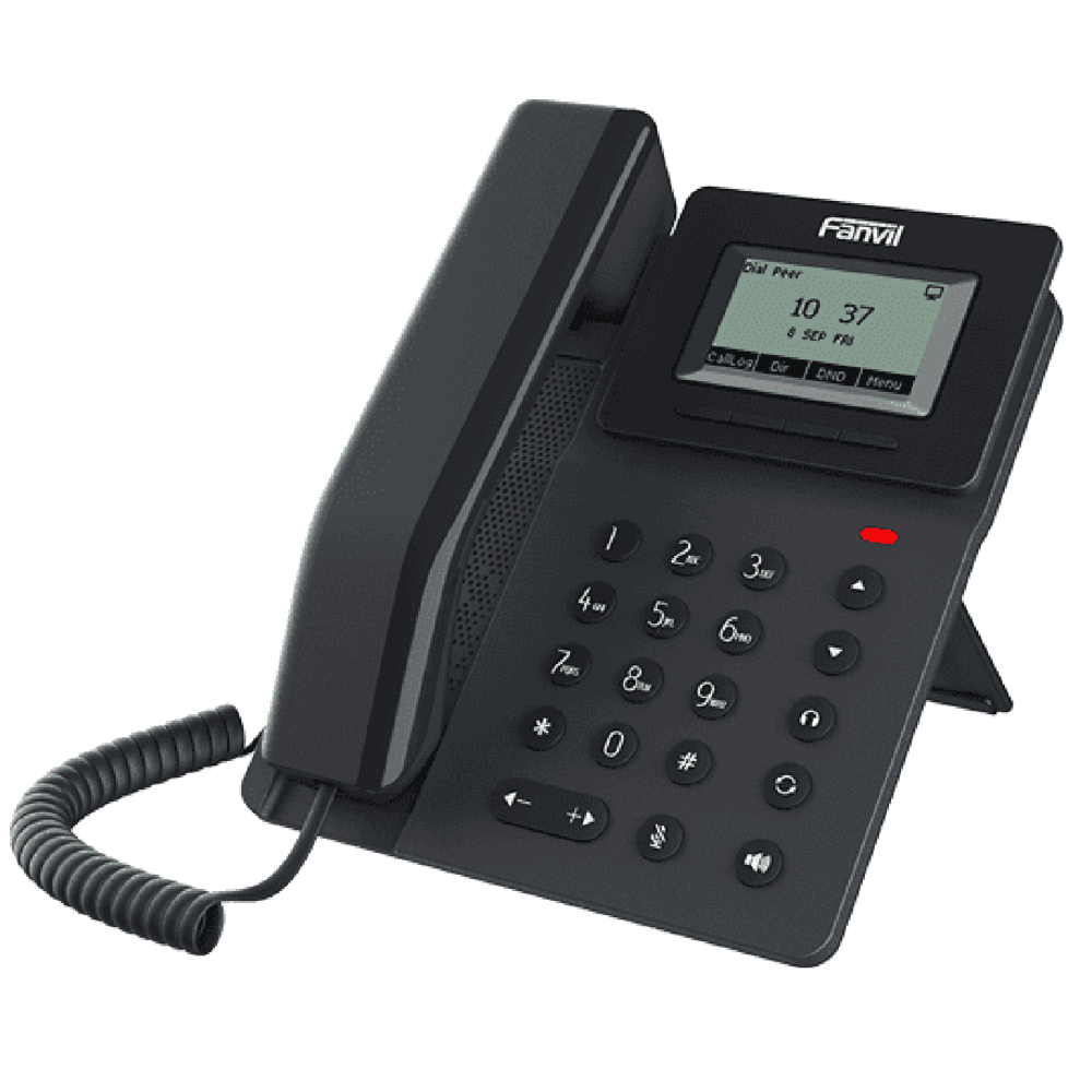 სტაციონარული ტელეფონი Fanvil V50P, IP Phone, 2 SIP, 2 lines, Black