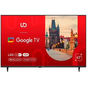 ტელევიზორი UDTV 43GFC5210, 43", FHD, Smart TV, HDMI, USB, LAN, Bluetooth, WIFI, Black