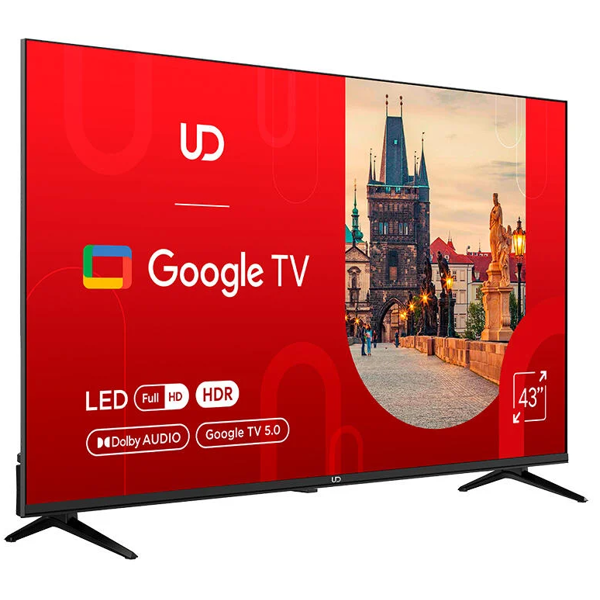 ტელევიზორი UDTV 43GFC5210, 43", FHD, Smart TV, HDMI, USB, LAN, Bluetooth, WIFI, Black