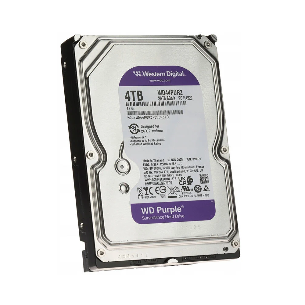 Internal Hard Drive Western Digital WD44PURZ, 4TB