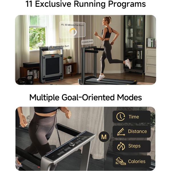 სარბენი ბილიკი KingSmith MX16+, Walking Pad, Black/Grey