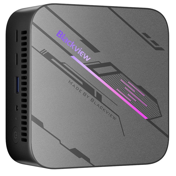 Mini PC Blackview MP100, Ryzen 5-7430U, 16GB, 512GB SSD, Integrated, W11P, Grey