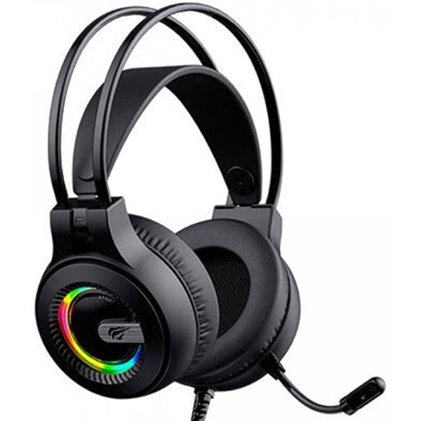 ყურსასმენი Havit HV-H2040D, Headset, Wired, 3.5mm, USB, Black