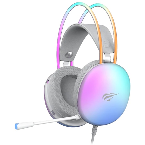 ყურსასმენი Havit HV-H2037d, Gaming Headset, Wired, 3.5mm, USB, White