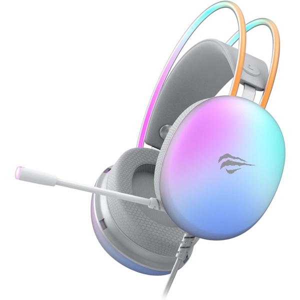 ყურსასმენი Havit HV-H2037d, Gaming Headset, Wired, 3.5mm, USB, White