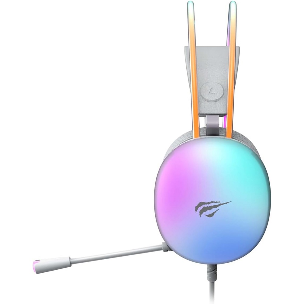 ყურსასმენი Havit HV-H2037d, Gaming Headset, Wired, 3.5mm, USB, White