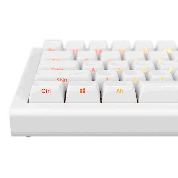 კლავიატურა Nubi NK68-HE-WH-ANSI, Wired, Type-C, Keyboard, White