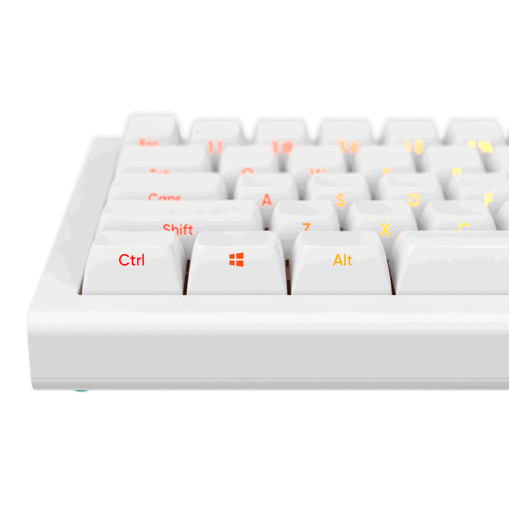 კლავიატურა Nubi NK68-HE-WH-ANSI, Wired, Type-C, Keyboard, White