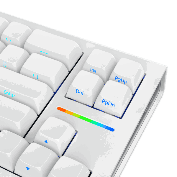 კლავიატურა Nubi NK68-HE-WH-ANSI, Wired, Type-C, Keyboard, White