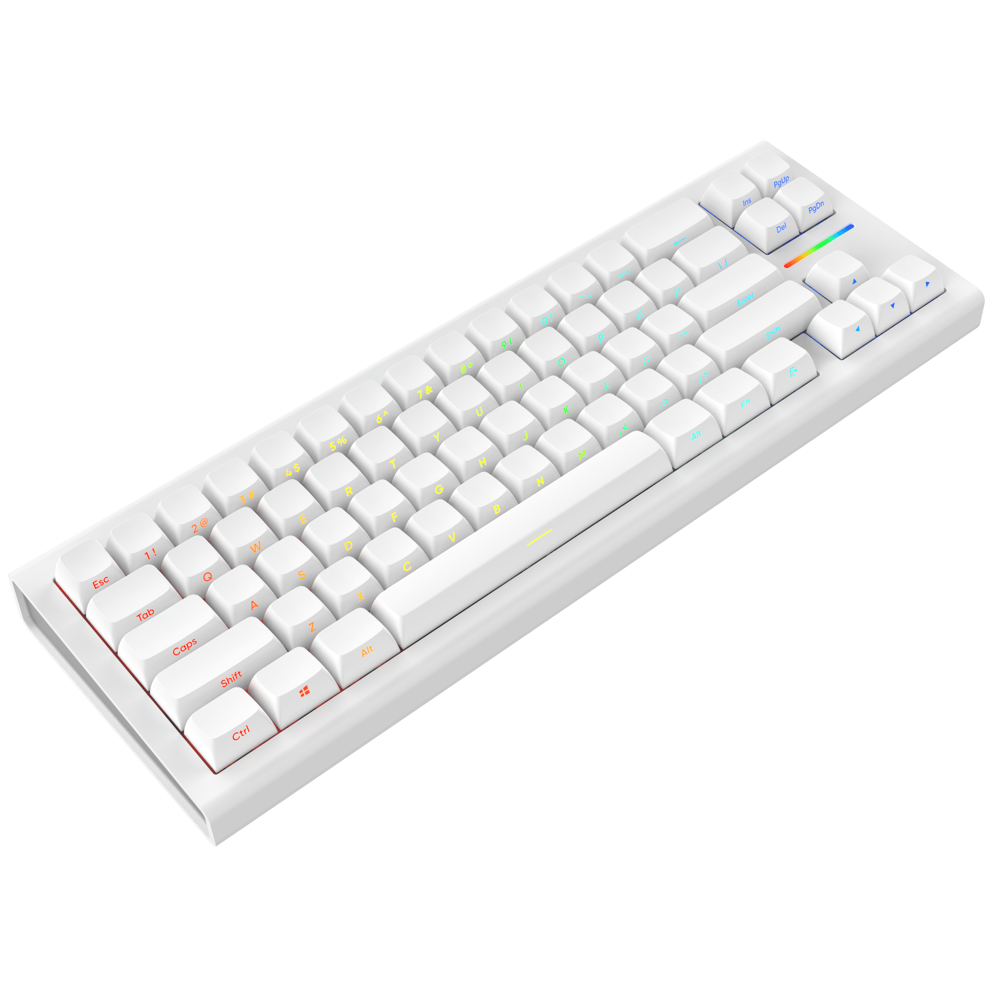 კლავიატურა Nubi NK68-HE-WH-ANSI, Wired, Type-C, Keyboard, White