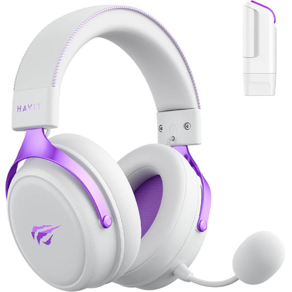 Gaming Headset Havit H2015YG, Wireless, USB, Type-c, Bluetooth, White