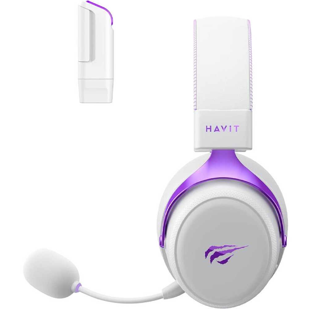 Gaming Headset Havit H2015YG, Wireless, USB, Type-c, Bluetooth, White