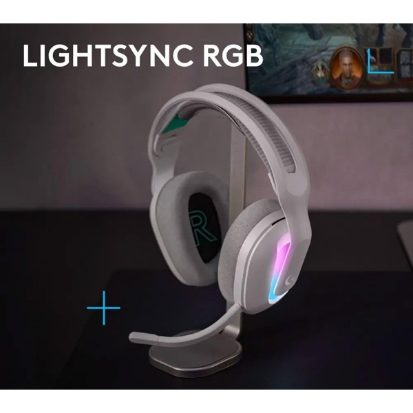 Gaming Headset Logitech L981-001550 G522 LIGHTSPEED, Wireless, USB, Bluetooth, White