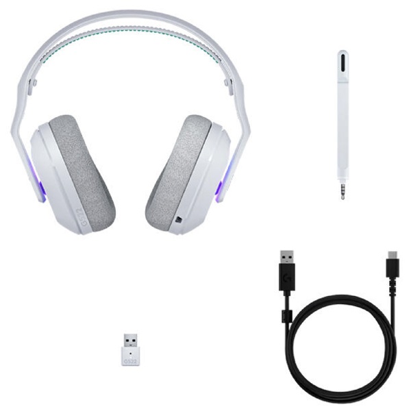 Gaming Headset Logitech L981-001550 G522 LIGHTSPEED, Wireless, USB, Bluetooth, White