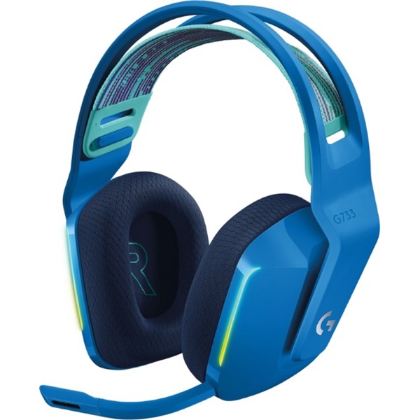 Gaming Headset Logitech L981-000943 G733 LIGHTSPEED, Wireless, USB, Blue