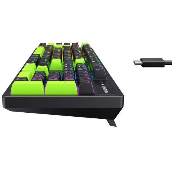 კლავიატურა Havit KB893L, Wired, USB, RGB, Mechanical Gaming Keyboard, Black