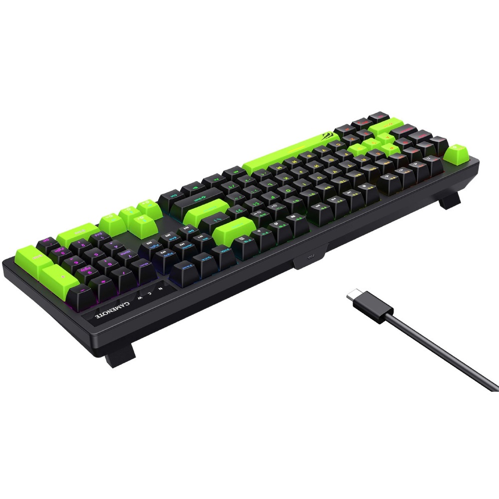 კლავიატურა Havit KB893L, Wired, USB, RGB, Mechanical Gaming Keyboard, Black