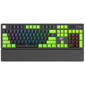 კლავიატურა Havit KB926L, Wired, USB, RGB, Mechanical Gaming Keyboard, Black/Green