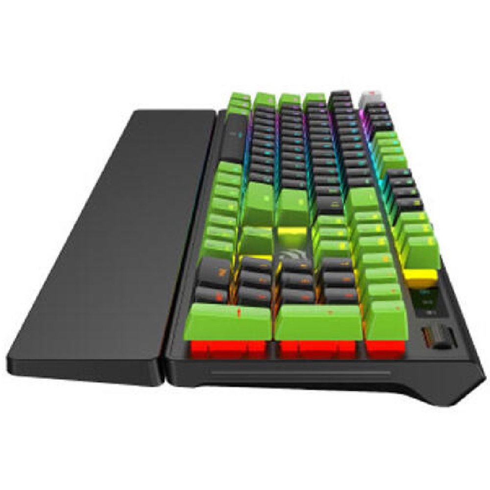 კლავიატურა Havit KB926L, Wired, USB, RGB, Mechanical Gaming Keyboard, Black/Green