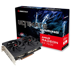 ვიდეო დაფა Biostar VA76S6RM81, AMD Radeon RX7600 OC, 8GB, 128bit, HDMI, DP, Black