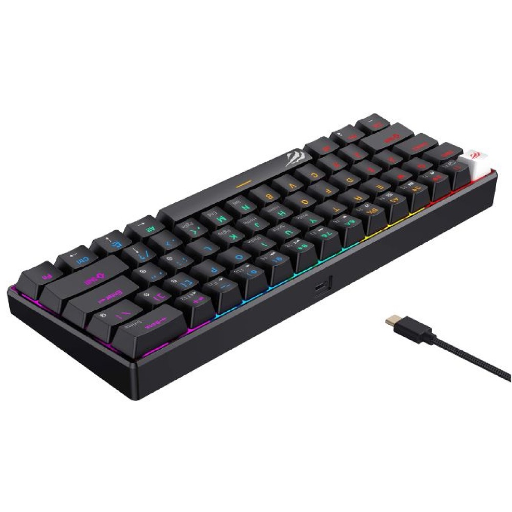 კლავიატურა Havit KB903L, Wired, USB, RGB, Mechanical Gaming Keyboard, Black