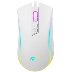 მაუსი Havit MS1034, Wired, USB, Gaming Mouse, White