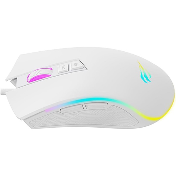 მაუსი Havit MS1034, Wired, USB, Gaming Mouse, White
