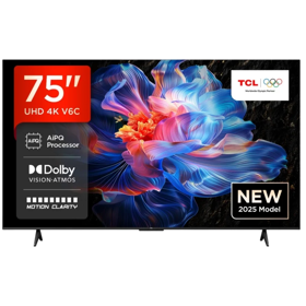ტელევიზორი TCL 75V6C, 75", 4K UHD, HDMI, BT, WIFI, Black