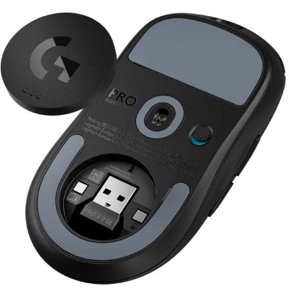 მაუსი Logitech L910-007554 G PRO X SUPERLIGHT 2 SE, Wireless, USB, Gaming Mouse, Black