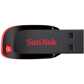 USB ფლეშ მეხსიერება SanDisk SDCZ50-128G-B35 Cruzer Blade, 128GB, USB 2.0, Flash Memory, Black
