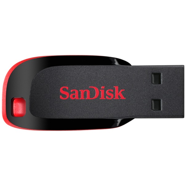 USB ფლეშ მეხსიერება SanDisk SDCZ50-128G-B35 Cruzer Blade, 128GB, USB 2.0, Flash Memory, Black