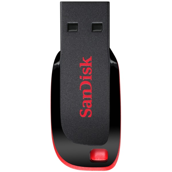 USB ფლეშ მეხსიერება SanDisk SDCZ50-128G-B35 Cruzer Blade, 128GB, USB 2.0, Flash Memory, Black