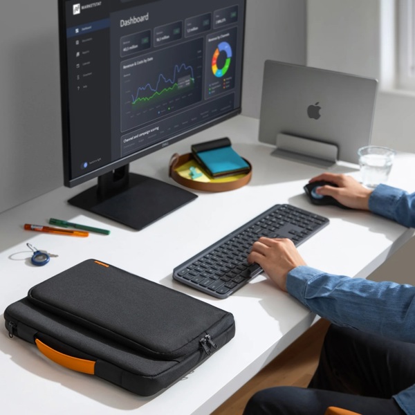 ნოუთბუქის ჩანთა Tomtoc A14D2D1 Defender A14, 14", Laptop Bag, Black