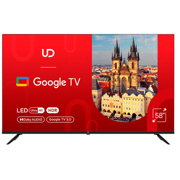 TV UDTV 58GUC5210 GUC5210, 58", 4K UHD, Smart TV, HDMI, USB, LAN, WIFI, BT, Black