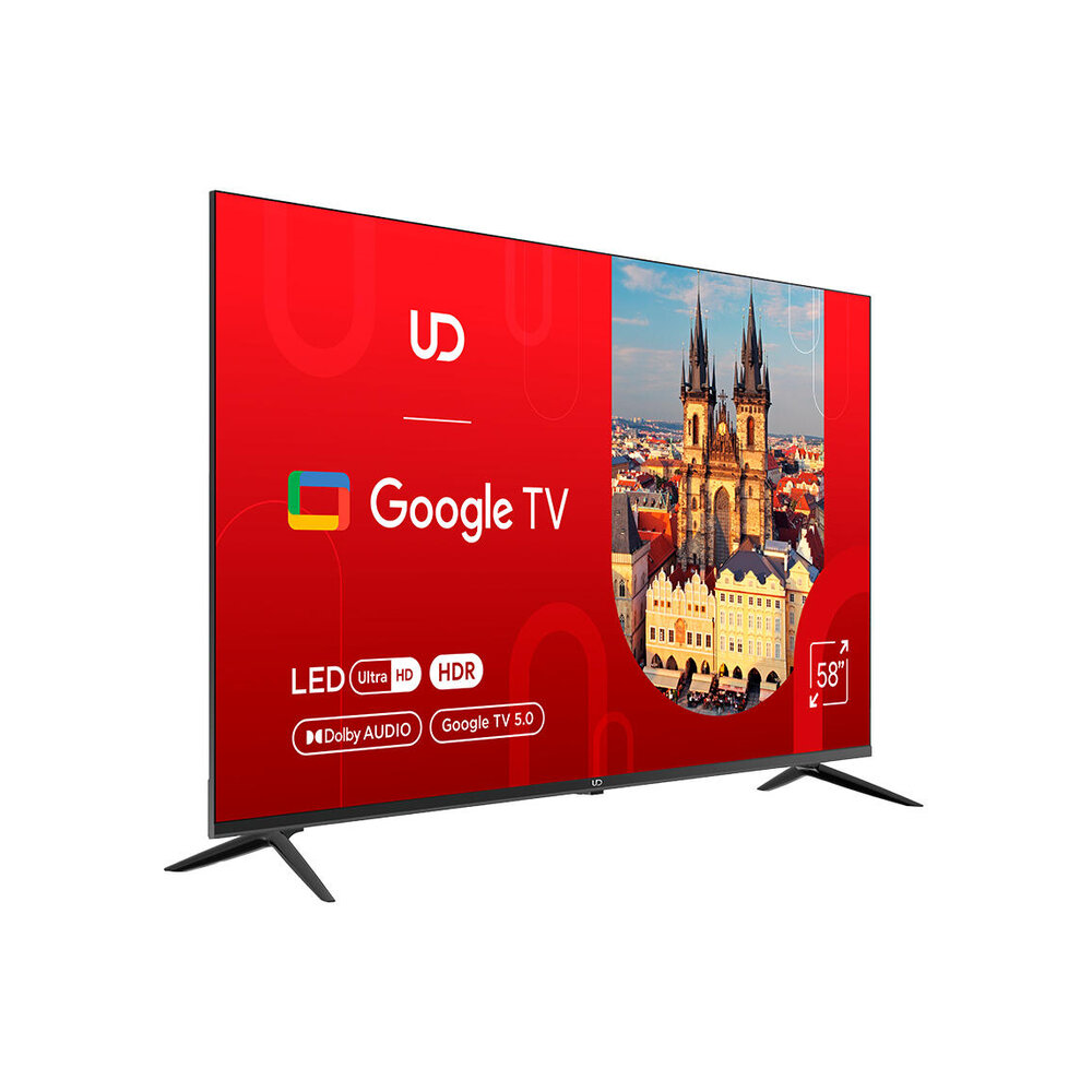TV UDTV 58GUC5210 GUC5210, 58", 4K UHD, Smart TV, HDMI, USB, LAN, WIFI, BT, Black