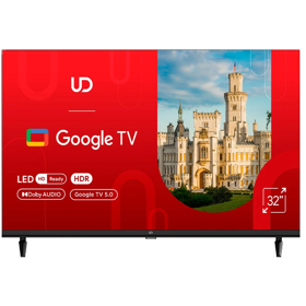ტელევიზორი UDTV 32GHC5210, 32", HD, Smart TV, HDMI, USB, LAN, WIFI, BT, Black