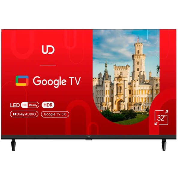 ტელევიზორი UDTV 32GHC5210, 32", HD, Smart TV, HDMI, USB, LAN, WIFI, BT, Black